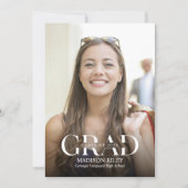 Uitnodiging voor eindexamen middelbare school (Voorkant)