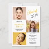 Uitnodiging voor eindexamen middelbare school (Achterkant)