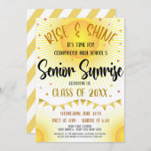 Uitnodiging voor eindexamenevenement 'Senior Sunri (Voorkant / Achterkant)