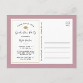 Uitnodiging voor eindexamenfeest met 3 foto's in m (Achterkant)