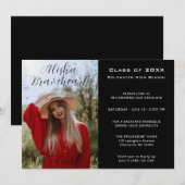 Uitnodiging voor eindexamenfeest met foto van de m (Voorkant / Achterkant)