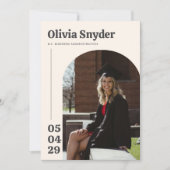 Uitnodiging voor eindexamenfeest van de universite (Voorkant)