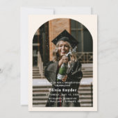 Uitnodiging voor eindexamenfeest van de universite (Achterkant)