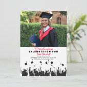 Uitnodiging voor eindexamenfoto's (Staand voorkant)