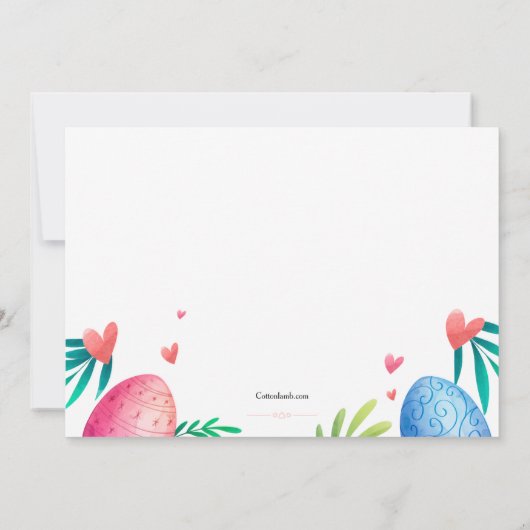 Uitnodiging voor eitjes aan de oostgrens (Achterkant)