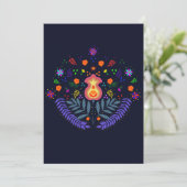 Uitnodiging voor El Día de Muertos (Staand voorkant)