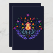 Uitnodiging voor El Día de Muertos (Voorkant / Achterkant)