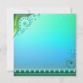 Uitnodiging voor Elegant Aqua Pool (Achterkant)