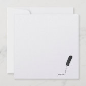 Uitnodiging voor Elegant Blue & Silver Holiday Par (Achterkant)