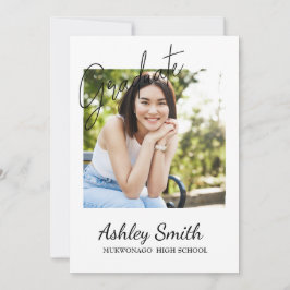 Uitnodiging voor Elegant Chic Afstuderen