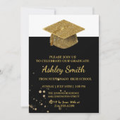 Uitnodiging voor Elegant Chic Afstuderen (Voorkant)