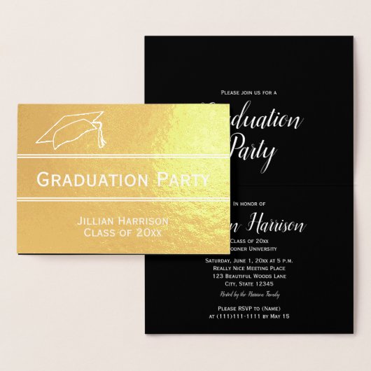 Uitnodiging voor Elegant Graduation Party (Display)