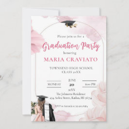 Uitnodiging voor Elegant Graduation Party