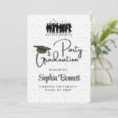 Uitnodiging voor Elegant Graduation Party (Staand voorkant)