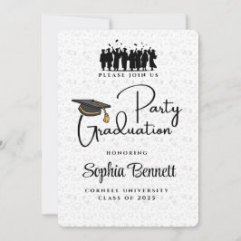 Uitnodiging voor Elegant Graduation Party