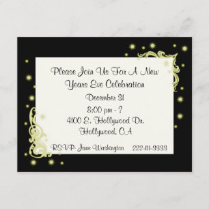 Uitnodiging voor Elegant New Years Party