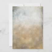 Uitnodiging voor Elegant Paint Copper Jubileum Par (Achterkant)