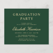 Uitnodiging voor Elegant Photo College Graduparty (Achterkant)