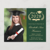 Uitnodiging voor Elegant Photo College Graduparty (Voorkant)
