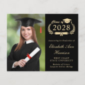 Uitnodiging voor Elegant Photo College Graduparty (Voorkant)