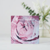 Uitnodiging voor Elegant Pink Celebrate Birthday P (Staand voorkant)