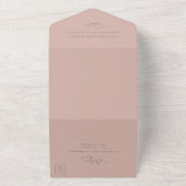 Uitnodiging voor Elegant Script (Buitenkant)