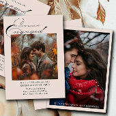 Uitnodiging voor Elegant Script 2 Photo Engagement