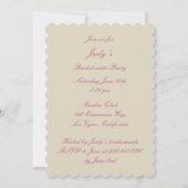 Uitnodiging voor Elegant Wedding Gown Bachelorette (Achterkant)