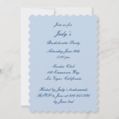 Uitnodiging voor Elegant Wedding Gown Bachelorette (Achterkant)