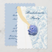 Uitnodiging voor Elegant Wedding Gown Bachelorette (Voorkant / Achterkant)