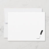 Uitnodiging voor Elegant White en Red Kerstparty (Achterkant)