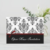 Uitnodiging voor elegante Corporate Party (Staand voorkant)