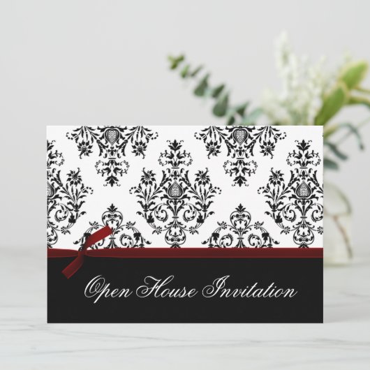 Uitnodiging voor elegante Corporate Party (Staand voorkant)