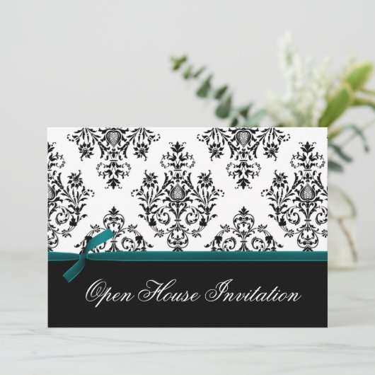 Uitnodiging voor elegante Corporate Party (Staand voorkant)