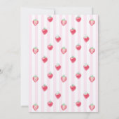 Uitnodiging voor elegante eerste verjaardag . (Achterkant)