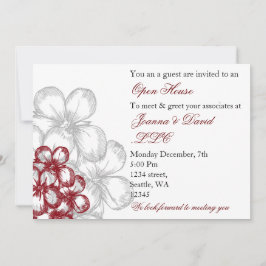 Uitnodiging voor elegante red Corporate Party