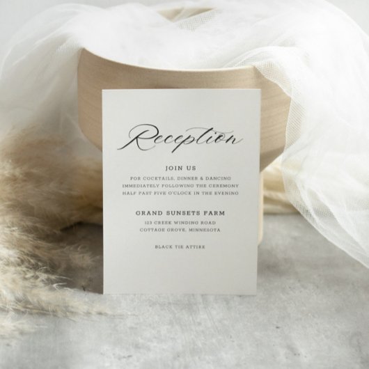 Uitnodiging voor elegante scriptontvangst