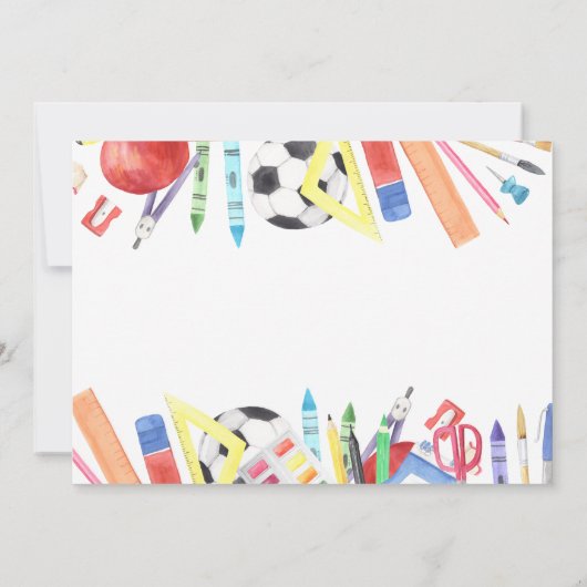 Uitnodiging voor elementaire Afstuderen (Achterkant)