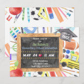 Uitnodiging voor elementaire Afstuderen (Voorkant / Achterkant)