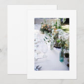 UITNODIGING VOOR ELKE FORMELE DINER- OF TROUWPARTY (Voorkant / Achterkant)