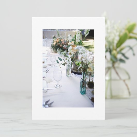 UITNODIGING VOOR ELKE FORMELE ETEN OF TROUWPARTY (Staand voorkant)