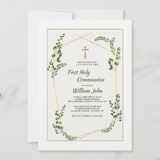 Uitnodiging voor Emerald Branches (Voorkant)