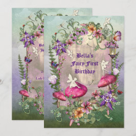 Uitnodiging voor Enchanted Woodland Fairy Forest P