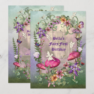 Uitnodiging voor Enchanted Woodland Fairy Forest P