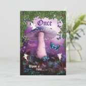 Uitnodiging voor Enchanted Woodland Fairy Forest P (Staand voorkant)