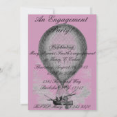 UITNODIGING VOOR ENGAGEMENT PARTY - TWEE AFBEELDI (Achterkant)