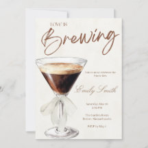 Uitnodiging voor Espresso Martini Bruidsborrel 