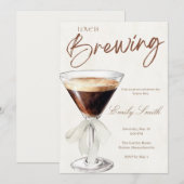 Uitnodiging voor Espresso Martini Bruidsborrel (Voorkant / Achterkant)