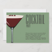 Uitnodiging voor Espresso Martini Cocktailparty (Voorkant)