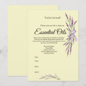 Uitnodiging voor Etherische Olie Klasse (Voorkant / Achterkant)